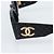Occhiali da sole CHANEL Plastica Nero Oro CC Auth bs35953 D'oro - vista 7