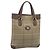 Borsa Tote Burberry Nova Check in tela beige e oro Auth 189920A D'oro