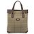 Borsa Tote Burberry Nova Check in tela beige e oro Auth 189920A D'oro - vista 13