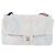 CHANEL Big Matelasse 30 Chain Bag Canvas Light Blue Silver CC Auth 189235SAV Argento Blu chiaro - vista 13