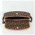 Borsa a tracolla Romantic in tela Trotter Christian Dior PVC Marrone Argento Auth 189117SM - vista 15