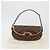 Borsa a tracolla Romantic in tela Trotter Christian Dior PVC Marrone Argento Auth 189117SM - vista 24