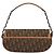 Borsa a tracolla Romantic in tela Trotter Christian Dior PVC Marrone Argento Auth 189117SM - vista 3