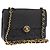 CHANEL Matelasse Chain Shoulder Bag Leather Black Gold CC Auth 188806 Nero D'oro