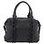 Borsa Salvatore Ferragamo in pelle nera argento ka4979 Nero - vista 2
