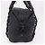 Borsa Salvatore Ferragamo in pelle nera argento ka4979 Nero - vista 3