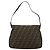FENDI Zucca Canvas Mamma Baguette Shoulder Bag Black Brown Auth 189496SAM Marrone Nero - vista 2