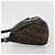 FENDI Zucca Canvas Mamma Baguette Shoulder Bag Black Brown Auth 189496SAM Marrone Nero - vista 4