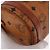 Borsa a Spalla MCM Vicetos Logogram PVC Pelle Marrone Oro Auth 190564 D'oro - vista 12