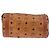 Borsa a Spalla MCM Vicetos Logogram PVC Pelle Marrone Oro Auth 190564 D'oro - vista 3