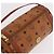 Borsa a Spalla MCM Vicetos Logogram PVC Pelle Marrone Oro Auth 190564 D'oro - vista 6