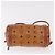 Borsa a Spalla MCM Vicetos Logogram PVC Pelle Marrone Oro Auth 190564 D'oro - vista 9