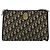 Borsa a Spalla Christian Dior Trotter Canvas Navy Gold Auth 189506 D'oro Blu navy - vista 2