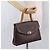 Céline Borsa a Mano CELINE Macadam Canvas PVC Marrone Oro Auth 190562 D'oro - vista 30
