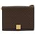 Céline Borsa a Spalla CELINE Macadam Canvas PVC Pelle Marrone Oro Auth 189539A D'oro - vista 13