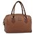 Borsa Burberry in pelle marrone oro Auth ep15010 D'oro