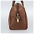 Borsa Burberry in pelle marrone oro Auth ep15010 D'oro - vista 3