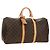 LOUIS VUITTON Monogram Keepall 50 Boston Bag M41426 LV Auth 188942SAV Monogramma