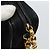 CHANEL Matelasse Chain Shoulder Bag Satin Black Gold CC Auth 189794V Preto Dourado - vista 9
