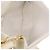 CHANEL Chain Shoulder Bag Lammleder Weiß Gold CC Auth 186589A Golden - Ansicht 11