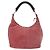 Borsa a Spalla Miu Miu in Scamosciato Rosa e Argento Autentica 189307 - vista 2