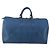 LOUIS VUITTON Epi Keepall 50 Boston Bag Blue M42965 LV Auth bs35627
