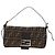 FENDI Zucca Canvas Mamma Baguette Borsa a Spalla Nero Marrone Auth 189121SV - Ansicht 13
