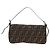 FENDI Zucca Canvas Mamma Baguette Borsa a Spalla Nero Marrone Auth 189121SV - vista 2