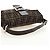 FENDI Zucca Canvas Mamma Baguette Borsa a Spalla Nero Marrone Auth 189121SV - vista 7