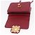 CHANEL Borsa a Spalla Matelassé in Pelle di Agnello Rossa con Catena e CC Oro Autentica 190119SAM Rosso D'oro - vista 21