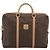 Céline Borsa Business CELINE Macadam Canvas PVC Pelle Marrone Oro Auth 190276 D'oro - vista 13