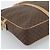 Céline Borsa Business CELINE Macadam Canvas PVC Pelle Marrone Oro Auth 190276 D'oro - vista 14