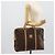 Céline Borsa Business CELINE Macadam Canvas PVC Pelle Marrone Oro Auth 190276 D'oro - vista 21