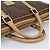 Céline Borsa Business CELINE Macadam Canvas PVC Pelle Marrone Oro Auth 190276 D'oro - vista 7