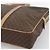 Céline Borsa Business CELINE Macadam Canvas PVC Pelle Marrone Oro Auth 190276 D'oro - vista 9