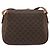 Céline Borsa a tracolla CELINE Macadam Canvas PVC Pelle Marrone Oro Auth ep14938 D'oro - vista 2