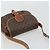 Céline Borsa a tracolla CELINE Macadam Canvas PVC Pelle Marrone Oro Auth ep14938 D'oro - vista 6