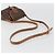 Céline Borsa a tracolla CELINE Macadam Canvas PVC Pelle Marrone Oro Auth ep14938 D'oro - vista 7