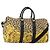 Borsa Boston Gianni Versace in PVC e tela 2way Giallo Oro Autentica 187294