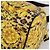 Borsa Boston Gianni Versace in PVC e tela 2way Giallo Oro Autentica 187294 - vista 9