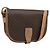 Céline Borsa a tracolla CELINE Macadam Canvas PVC Pelle Marrone Oro Auth ka5079 D'oro