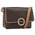 Céline Borsa a tracolla circolare CELINE Macadam Canvas PVC Pelle Marrone Oro Auth 189595 D'oro