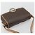 Céline Borsa a tracolla circolare CELINE Macadam Canvas PVC Pelle Marrone Oro Auth 189595 D'oro - vista 6