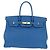 Hermès Borsa HERMES Birkin 35 in pelle blu oro autentica 188015SM D'oro - vista 2