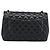 CHANEL Matelasse 30 Chain Shoulder Bag Lamb Skin Gold Black CC Auth 190118SAM Nero D'oro - vista 2