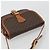Céline Borsa a tracolla CELINE Macadam Canvas PVC Pelle Marrone Oro Auth ka4976 D'oro - vista 6