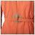 Fendi 365 Safari-Jacke aus orangefarbenem Leinen mit Gürtel - Ansicht 5