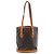Borsa a tracolla Louis Vuitton Bucket PM in tela Monogram marrone M42238 Beige