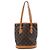 Borsa a tracolla Louis Vuitton Bucket PM Monogram Canvas Marrone M42238 Beige