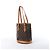 Borsa a tracolla Louis Vuitton Bucket PM Monogram Canvas Marrone M42238 Beige - vista 3